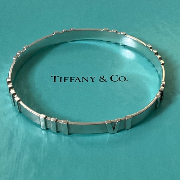 TIFFANY & CO. Vintage Silver (925) Atlas Bangle